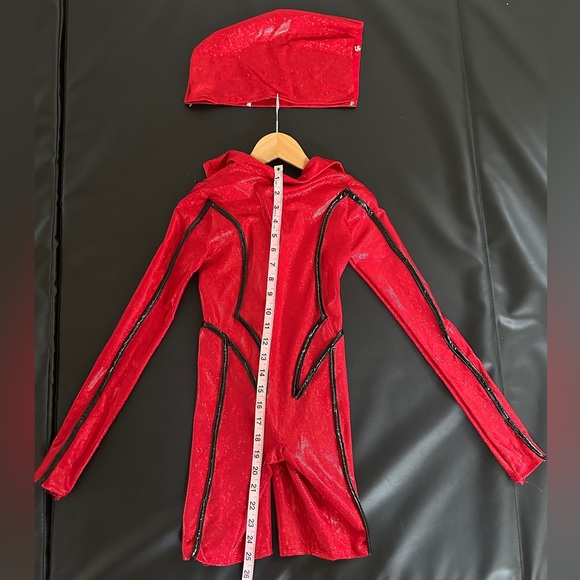 CUSTOM DANCEWEAR Duet Contemporary Red & Blue - Picture 3 of 9